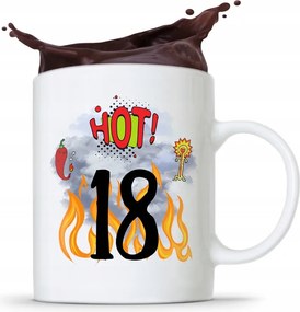 Bögre Tökéletes Ajándék Születésnapra 18 18-es 18-as évek fotónyomtatással