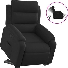 vidaXL elektromos felállást segítő fekete szövet dönthető fotel