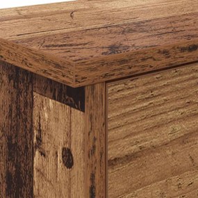 Fali Kabáthorog polcokkal Régi fa 50 x 20 x 30 cm Faanyag