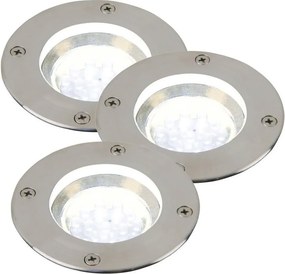 NORDLUX 96439934 TILOS Kültéri Talajba Építhető Lámpa Rozsdamentes acél GU10 IP67