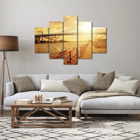 Kép a hídról napnyugtakor (150x105 cm)