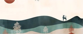 Kép - Illusztrált tájkép (120x50 cm)
