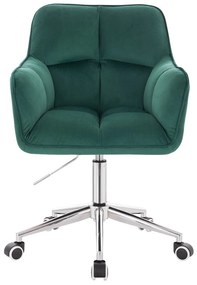HR550K Sötétzöld modern velúr szék