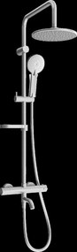 Mexen X40 zuhanygarnitúra felső fejjel 22 cm, grafit, 779004091-66