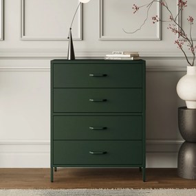 Komód CARLA, 800 x 1015 x 400 mm, Modern:  palack zöld