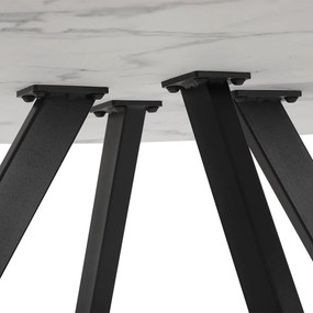 AVENBERG RONDO Étkezőasztal - Ø120, fehér