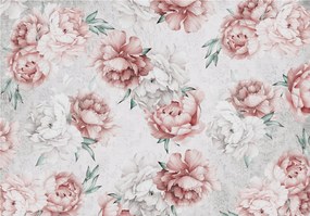 Flizelin fotótapéta Bazsarózsa pasztell finom virágok 520x318 +ragasztó
