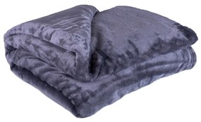 XXL takaró / ágytakaró, sötétszürke, 200 x 220 cm