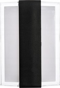 Led fali lámpa 12W IP65 Homlokzati Fekete Modern Kerti