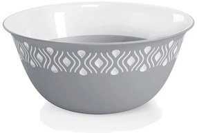 STEFANPLAST Műanyag tál Tosca átmérő 19 cm fehér/szürke
