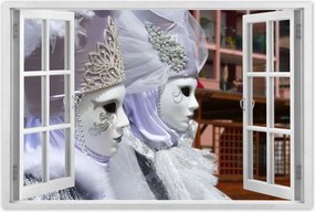 Poszterek 60x40 Szórakozás Velencében Maszkok