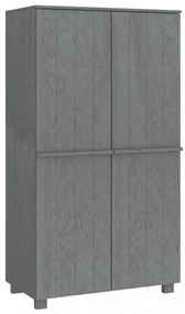 HAMAR sötétszürke tömör fenyőfa gardrób 89 x 50 x 180 cm