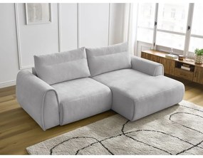 Világosszürke sarokkanapé Aden – Bobochic Paris