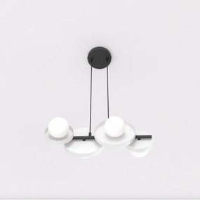 Kábelre akasztható csillár MODEL 4xG9/8W/230V fehér