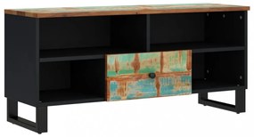 tömör újrahasznosított és szerelt fa TV-szekrény 100x33x46 cm