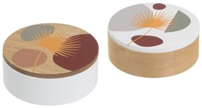 Fedeles dekoratív tárolódoboz szett 2 db-os ø 17x6,5 cm – Casa Selección