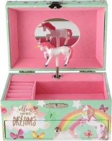 Unikornisos zenélő ékszerdoboz