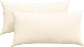 vidaXL Kanapé párnák 2 pcs Krém 80 x 40 cm Bársonyos szövet