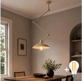 BRILAGI - IRONBEAM állítható LED csillár rúdon 1xE27/60W/230V bézs