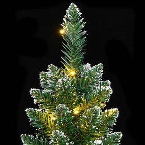 vékony műkarácsonyfa 150 LED-del 150 cm