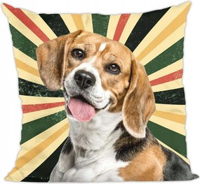 Kutya párna, beagle retro kutyus
