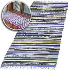 Pamut Szőnyeg Fürdőszobába, Lábtörlő, Szőtt, Rojtok, Puha 60x100