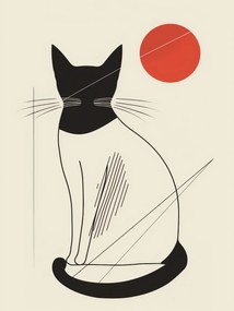 Poszter 60x80cm Vörös kör