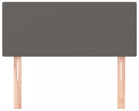 szürke műbőr fejtámla 100x5x78/88 cm
