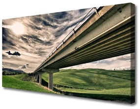 Vászonkép Völgy közúti híd 100x50 cm