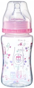 BabyOno Antikólikás üveg széles torok Baby Ono - rózsaszín