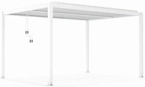 LUXE pergola 3x4m fehér LED világítással