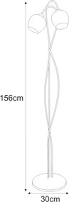 KAJA K-5193 DIUNA Sárga Színű Állólámpa 2xE27 15W IP20