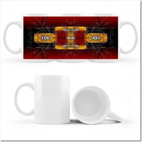 Nyomott mintás bögre Kör alakú fantázia