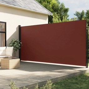 barna behúzható oldalsó napellenző 220 x 500 cm