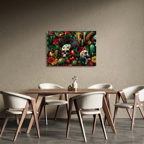 Üveg kép - Mexikói koncepció (70x50 cm)
