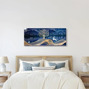 Szarvas képe teliholdkor (120x50 cm)