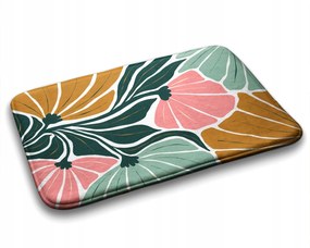 Fürdőszobaszőnyeg Virágok Geometrikus 75x45