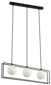 ITALUX PND-53423-3-BK GROSETTA Modern Függesztett Lámpa Fehér, Fekete G9 IP20