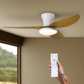 Brilagi-LED állítható mennyezeti ventilátor LED/30W/230V 3000-6500K fehér/barna+