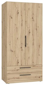 MARO gardróbszekrény 100x213 cm, artisan tölgy