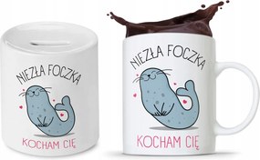 Valentin Napi Szett Lányoknak Bögre Persely nyomott mintával, fényképpel