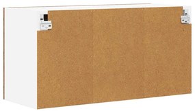 Függő szekrény Riga Régi fa és fehér 80 x 31 x 40 cm Faanyag