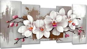 Vászonkép 150x80 Fehér orchidea