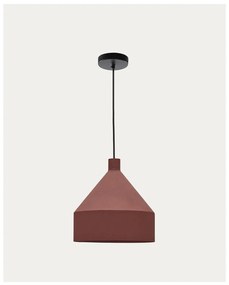 Terrakotta színű függőlámpa fém búrával ø 30 cm Peralta – Kave Home