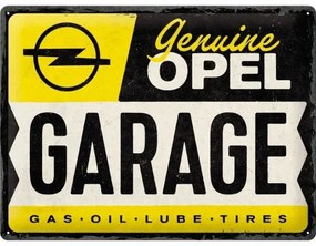 Fém tábla Opel - Garage, (40 x 30 cm)