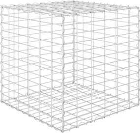 vidaXL kocka alakú acélhuzal gabion magaságyás 60 x 60 x 60 cm