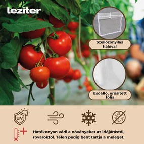 Fóliasátor 200x300x600 cm erősített vázzal+fólia