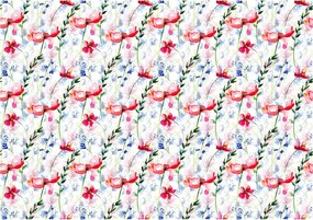 Fotótapéta Pipacsok Rét Virágok Rosa Vinyl szél 368x254 +ragasztó