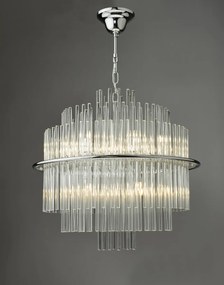 Dar Lighting glamour modern függeszték lukas csiszolt króm darluk1750