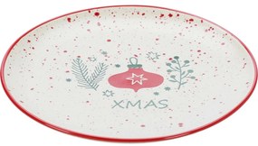 4 darab Let It Snow 20 cm-es kőagyag desszerttányér szett